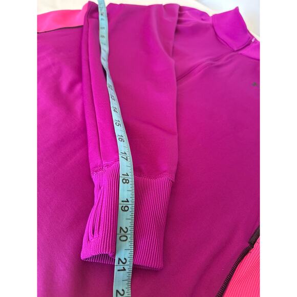 Under Armour ColdGear 1/2 Zip Long Sleeve Top Purple Pink Women’s 1X Fitted - Picture 7 of 10